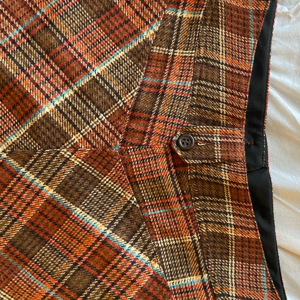 Knee length Plaid Skirt